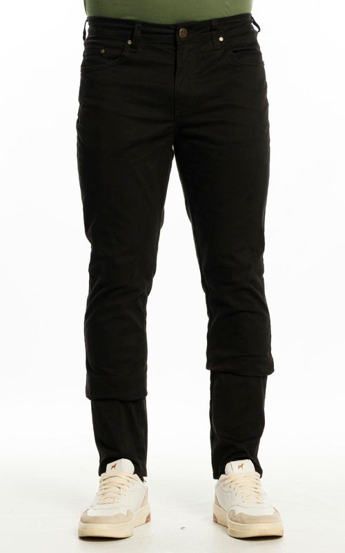 Calça Masculina Slim Sarja - PRETO