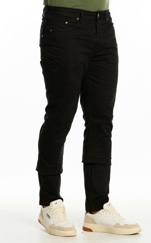 Calça Masculina Slim Sarja - PRETO