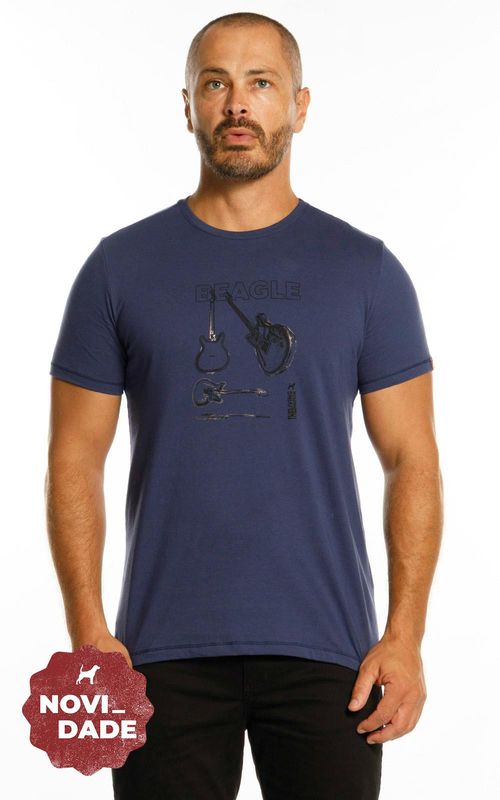 Camiseta Estampada - MARINHO