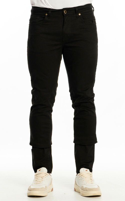 Calça Masculina Slim Sarja - PRETO