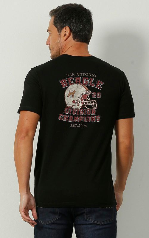 Camiseta Estampada - PRETO