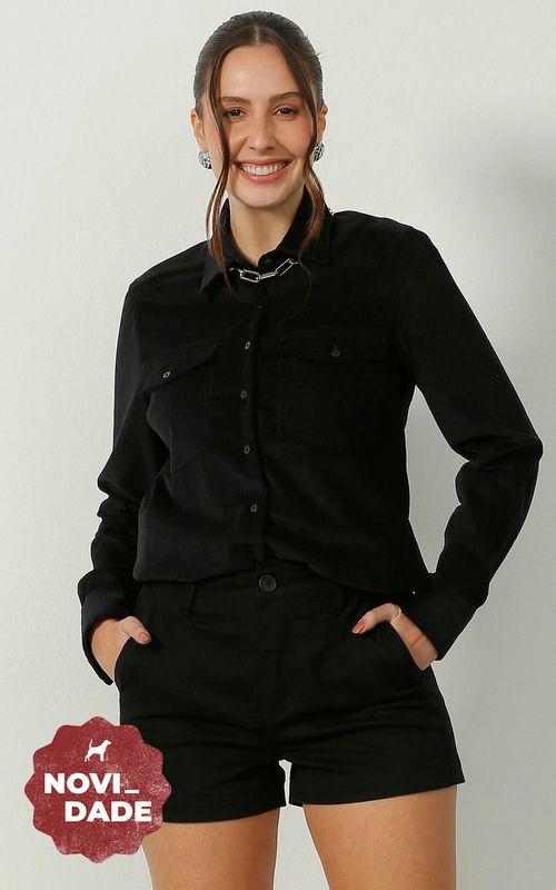 Camisa Feminina - PRETO