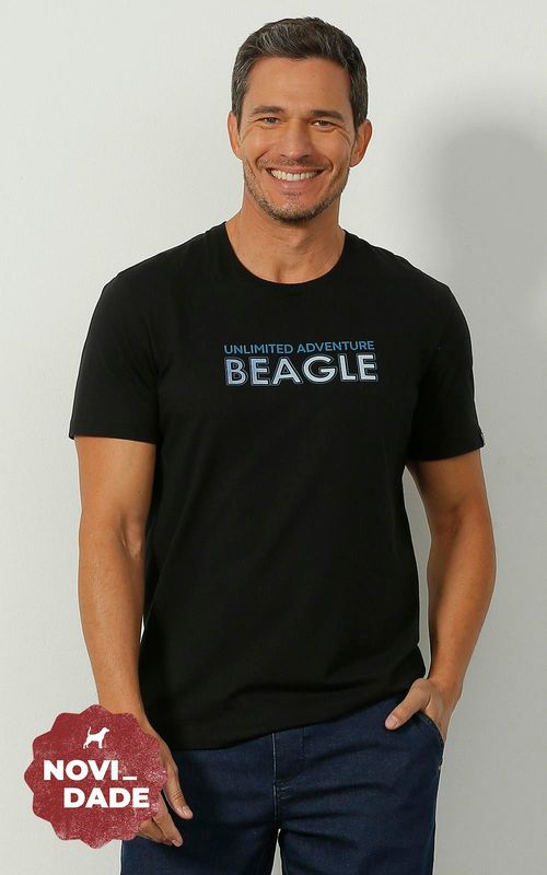 Camiseta Estampada - PRETO