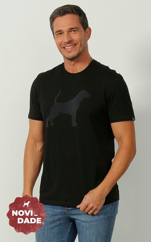 Camiseta Estampada - PRETO
