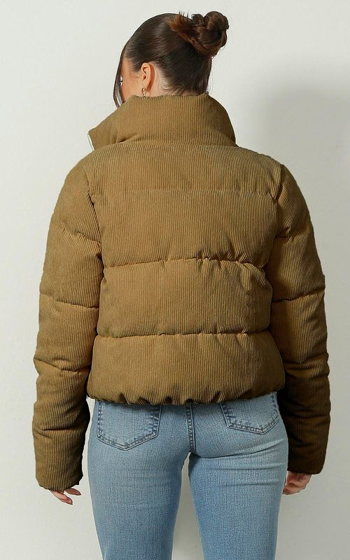 Jaqueta puffer fem. gola alta. - CAJUEIRO