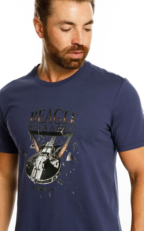 Camiseta Estampada - MARINHO