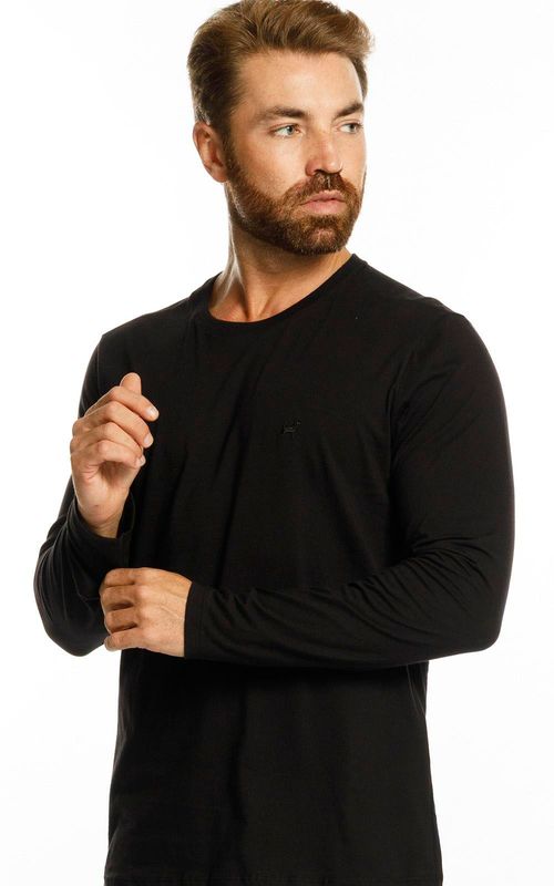 Camiseta Manga Longa - PRETO