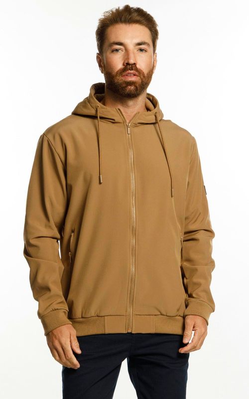 Jaqueta masc. com forro de fleece. - CAJUEIRO