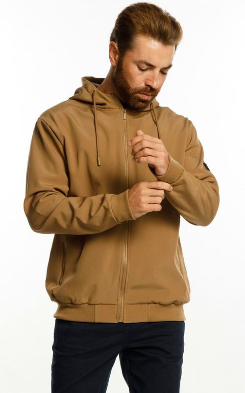 Jaqueta masc. com forro de fleece. - CAJUEIRO