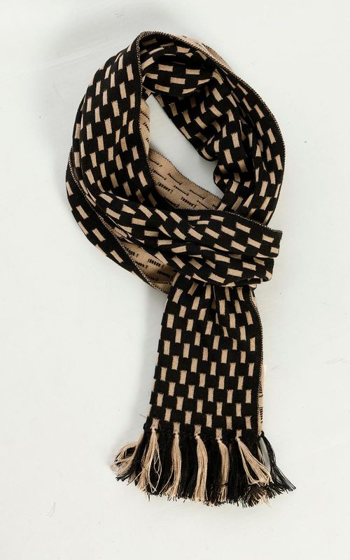 Cachecol feminino de tricot - PRETO