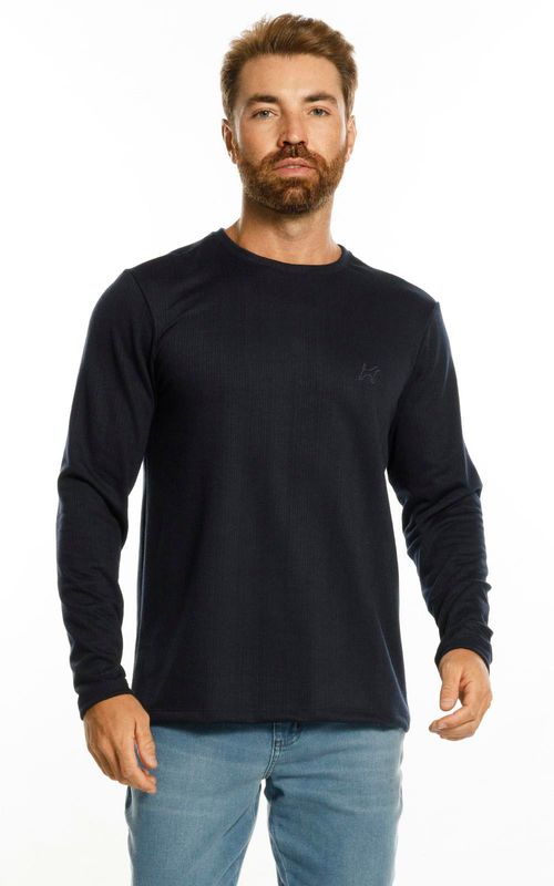 Camiseta Manga Longa - MARINHO