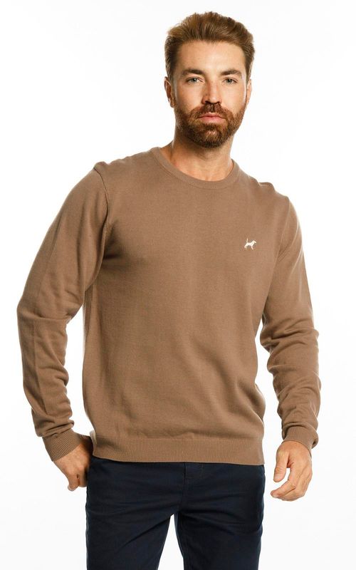 Tricot masc. básico gola careca. - SELA