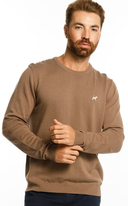 Tricot masc. básico gola careca. - SELA
