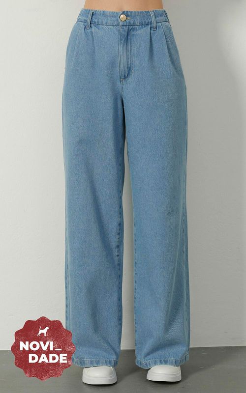 Calça Feminina Jeans Pantalona - INDIGO