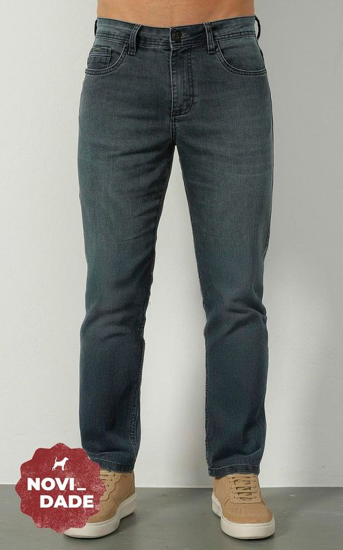 Calça Masculina Jeans Slim Premium Confort - MARINHO