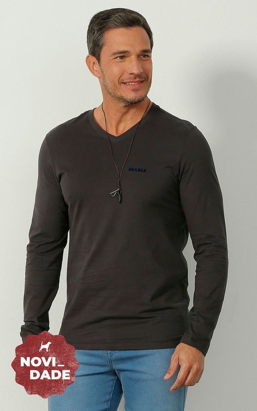 Camiseta Manga Longa - PRETO