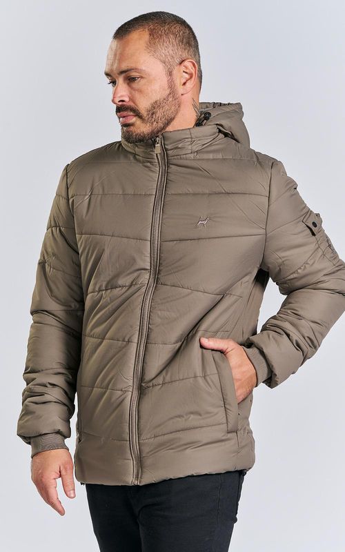 Jaqueta masc. puffer bolso manga - BRIDGE