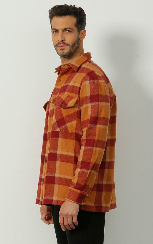 Jaqueta de Flanela - XADREZ BORDO