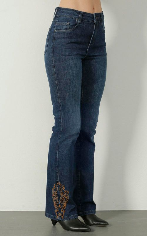 Calça Feminina Jeans Boot Cut - INDIGO