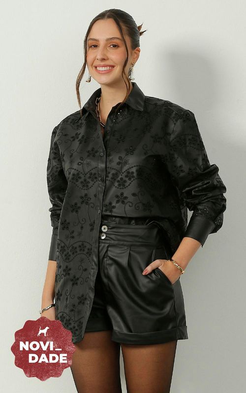 Camisa Feminina - PRETO