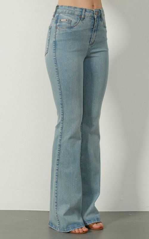 Calça Feminina Jeans Flare Premium Confort - INDIGO