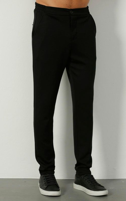 Calça Masculina Social Malha Reta - PRETO