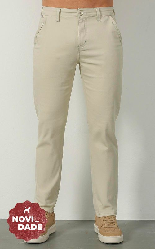Calça Masculina Sarja Casual Slim Fit - WEST