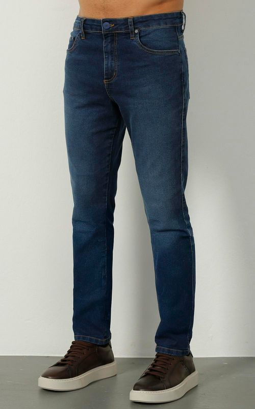 Calça Masculina Jeans Slim Confort - INDIGO