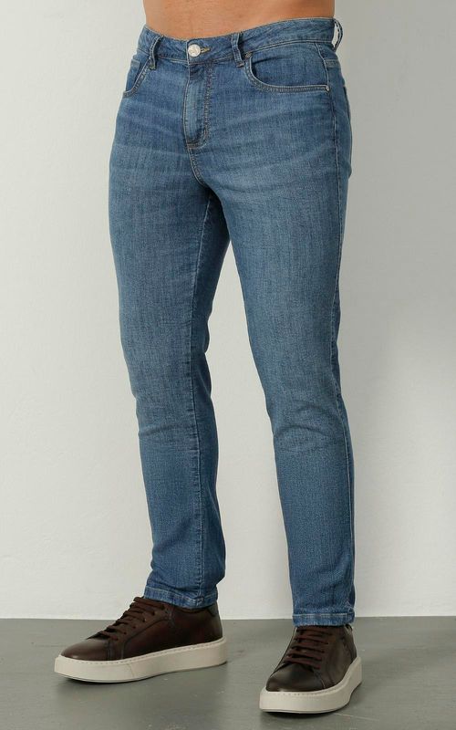 Calça Masculina Jeans Slim Premium Confort - INDIGO