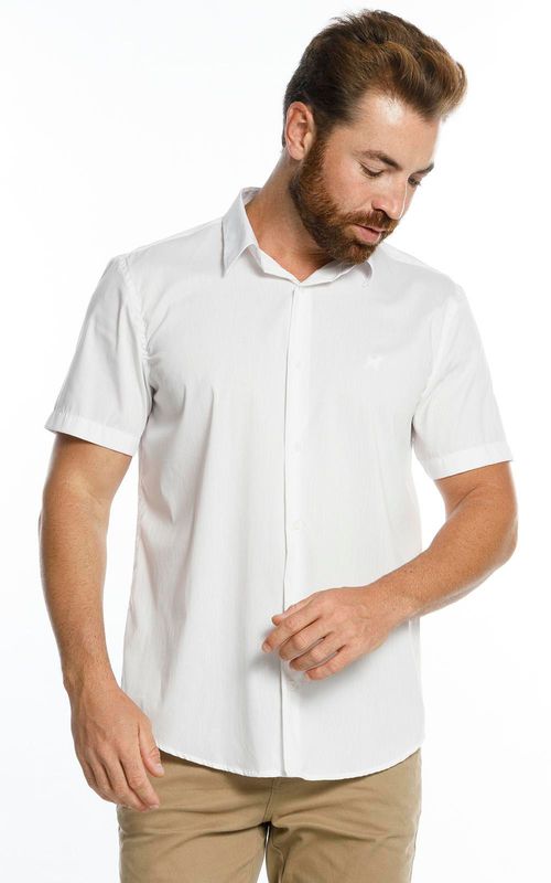 Camisa MC masculina - BRANCO
