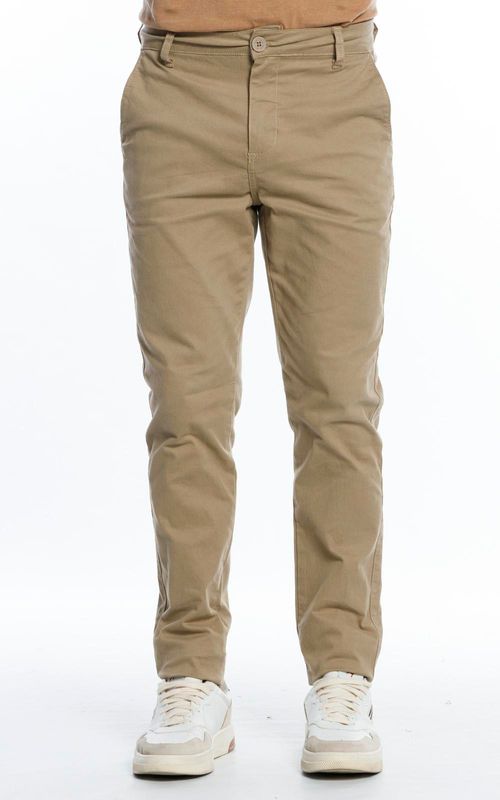 Calça Masculina Sarja Casual Slim - CAJUEIRO