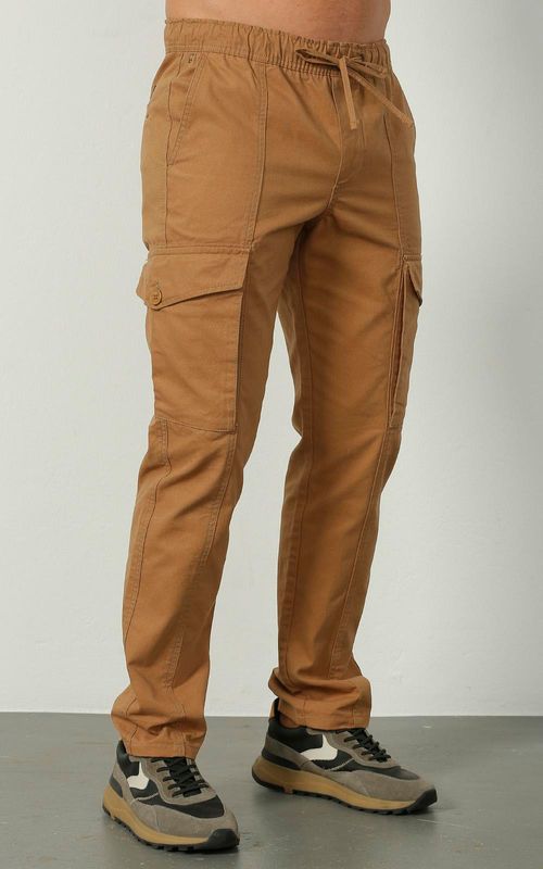 Calça Masculina Sarja Jogger Cargo - SELA