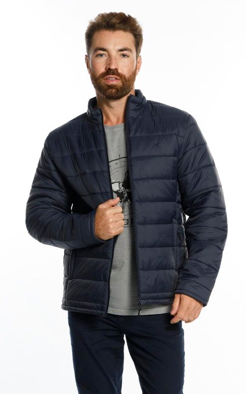 Jaqueta masc. puffer básica - MARINHO
