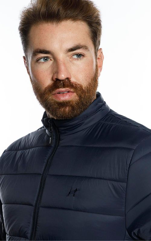 Jaqueta masc. puffer básica - MARINHO