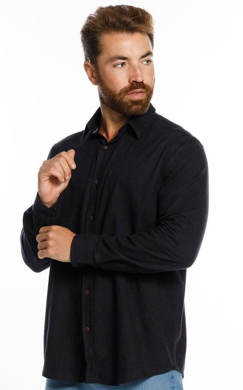 Camisa ML masculina - PRETO
