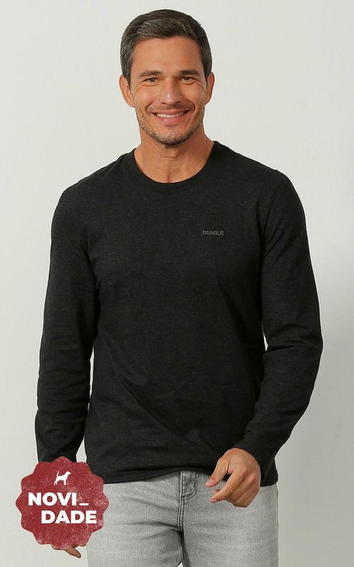 Camiseta Manga Longa - PRETO