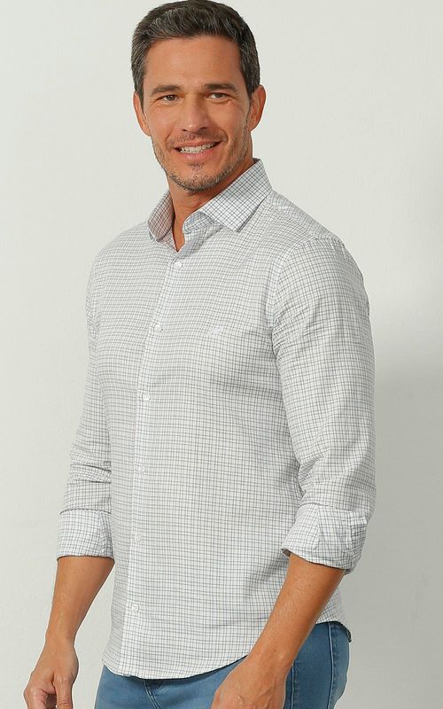 Camisa ML masculina xadrez -