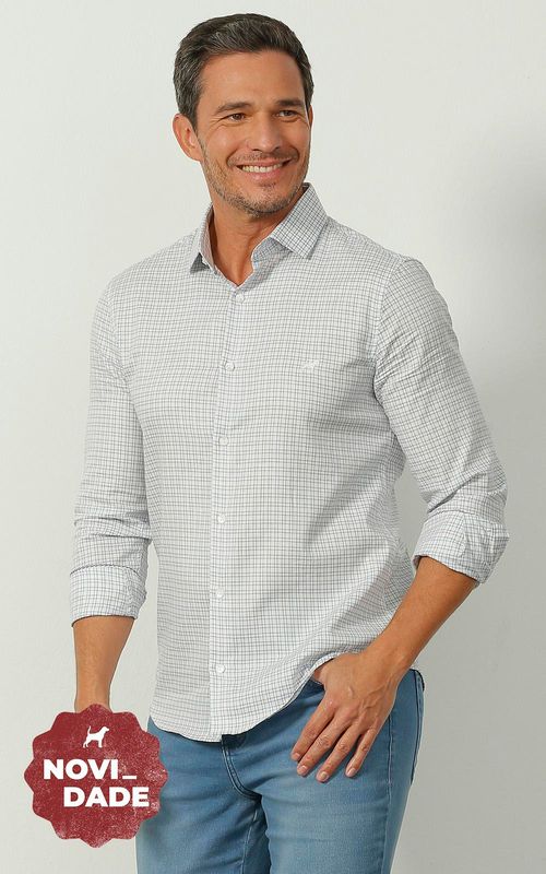 Camisa ML masculina xadrez -