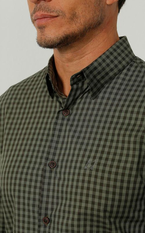 Camisa ML masculina xadrez -