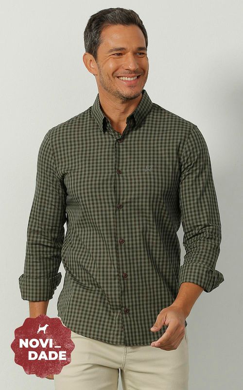 Camisa ML masculina xadrez -