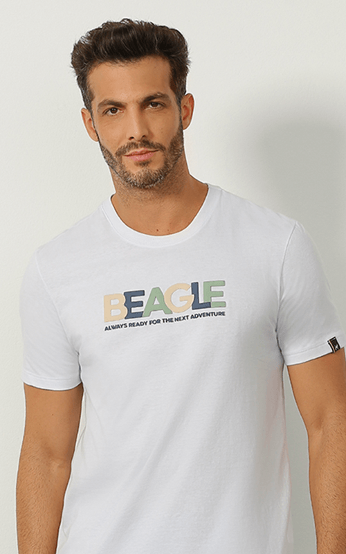 Camiseta Estampada - Branco
